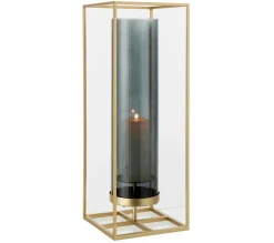 Clearance * Photophore Design En Metal "Sparkle" 55Cm Or