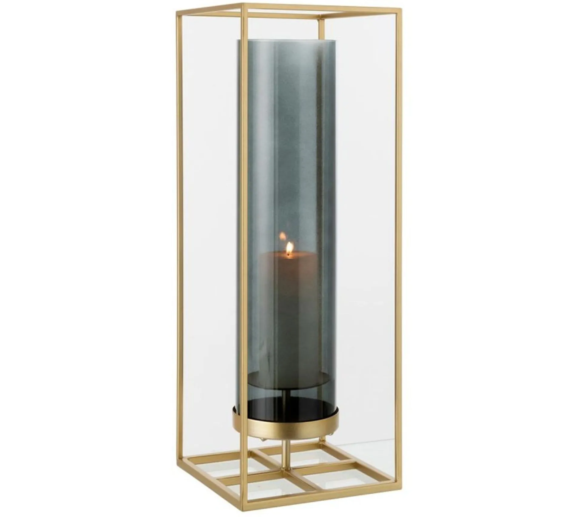 Clearance * Photophore Design En Metal "Sparkle" 55Cm Or