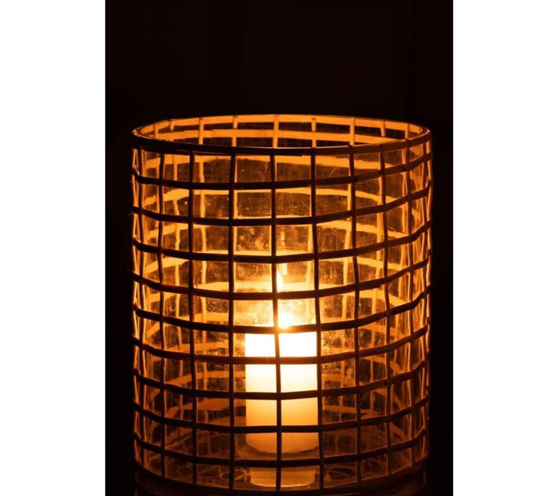 Cheap * Photophore Design En Rotin "Lamina" 22Cm Naturel