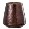 Cheap * Photophore Design En Verre "Arrondi" 16Cm Marron