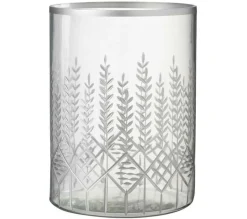 Clearance * Photophore Design En Verre "Chloe" 26Cm Transparent
