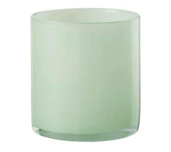 Outlet * Photophore Design En Verre "Jade" 12Cm Vert Clair