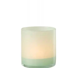 Outlet * Photophore Design En Verre "Jade" 12Cm Vert Clair