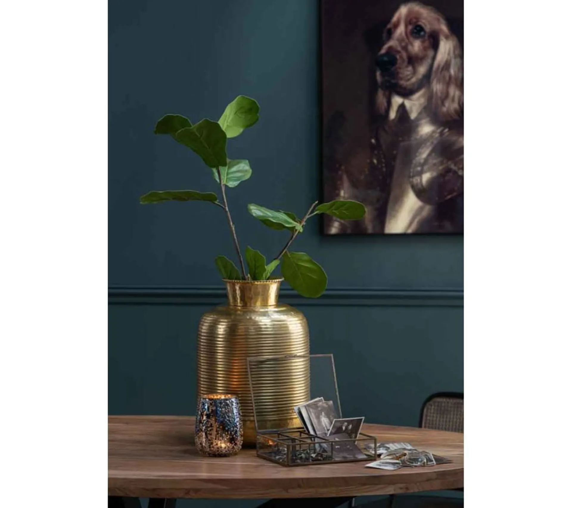 Flash Sale * Photophore Design En Verre "Lise" 16Cm Marron