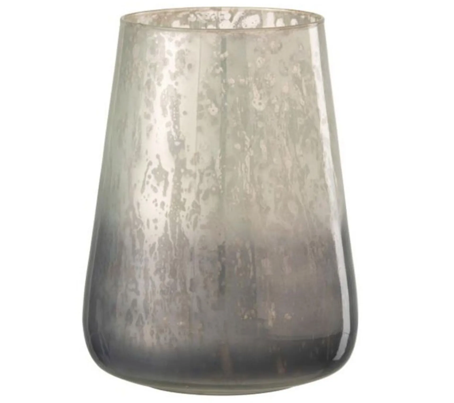 Discount * Photophore Design En Verre "Milky" 23Cm Gris