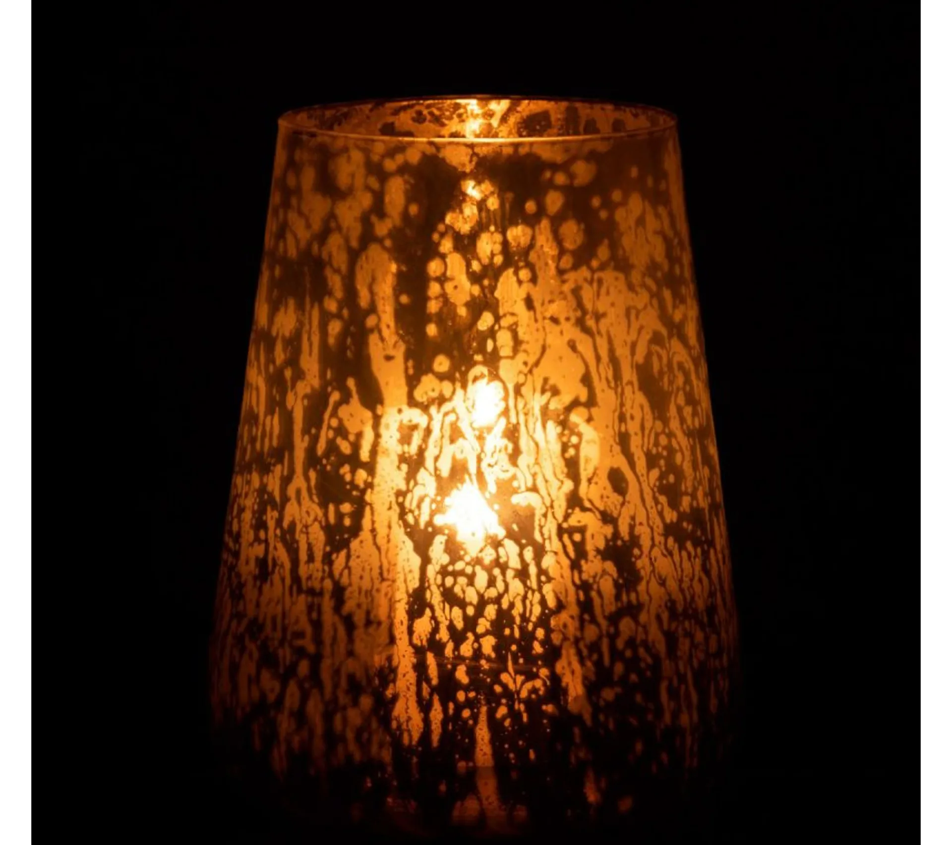 Discount * Photophore Design En Verre "Milky" 23Cm Gris