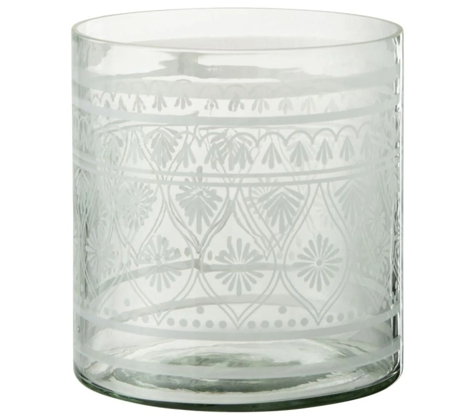 New * Photophore Design "Verre Motifs" 16Cm Transparent