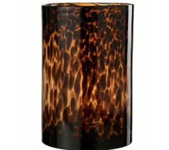 Store * Photophore En Verre "Cylindre Pois" 30Cm Marron