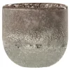 Fashion * Photophore En Verre Design "Scavo" 10Cm Gris