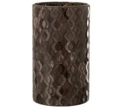 Hot * Photophore En Verre Design "Tazu" 22Cm Gris
