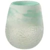 Outlet * Photophore En Verre Design "Scavo" 16Cm Aqua