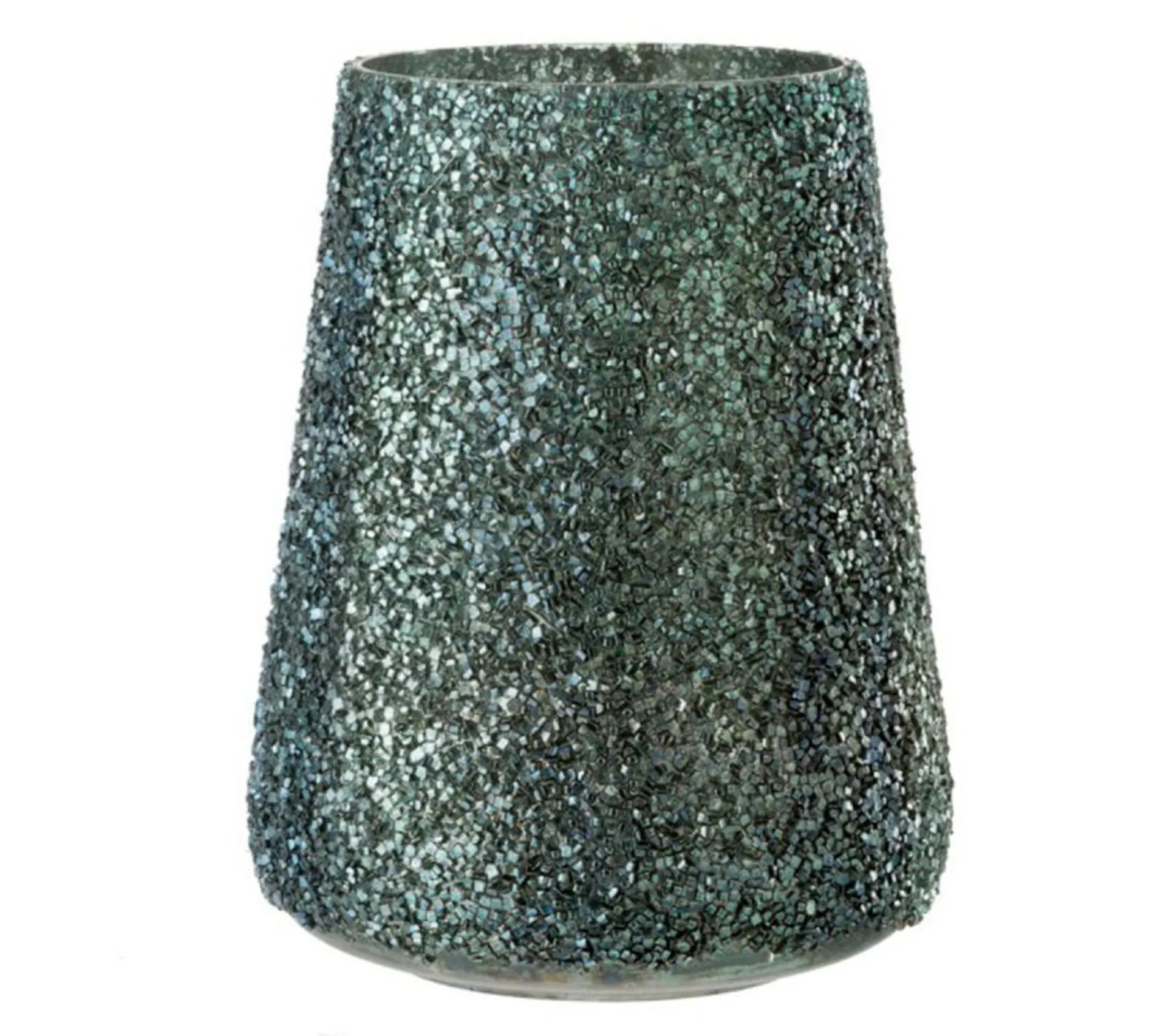 Cheap * Photophore En Verre "Paillettes" 23Cm Vert