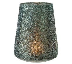 Cheap * Photophore En Verre "Paillettes" 23Cm Vert