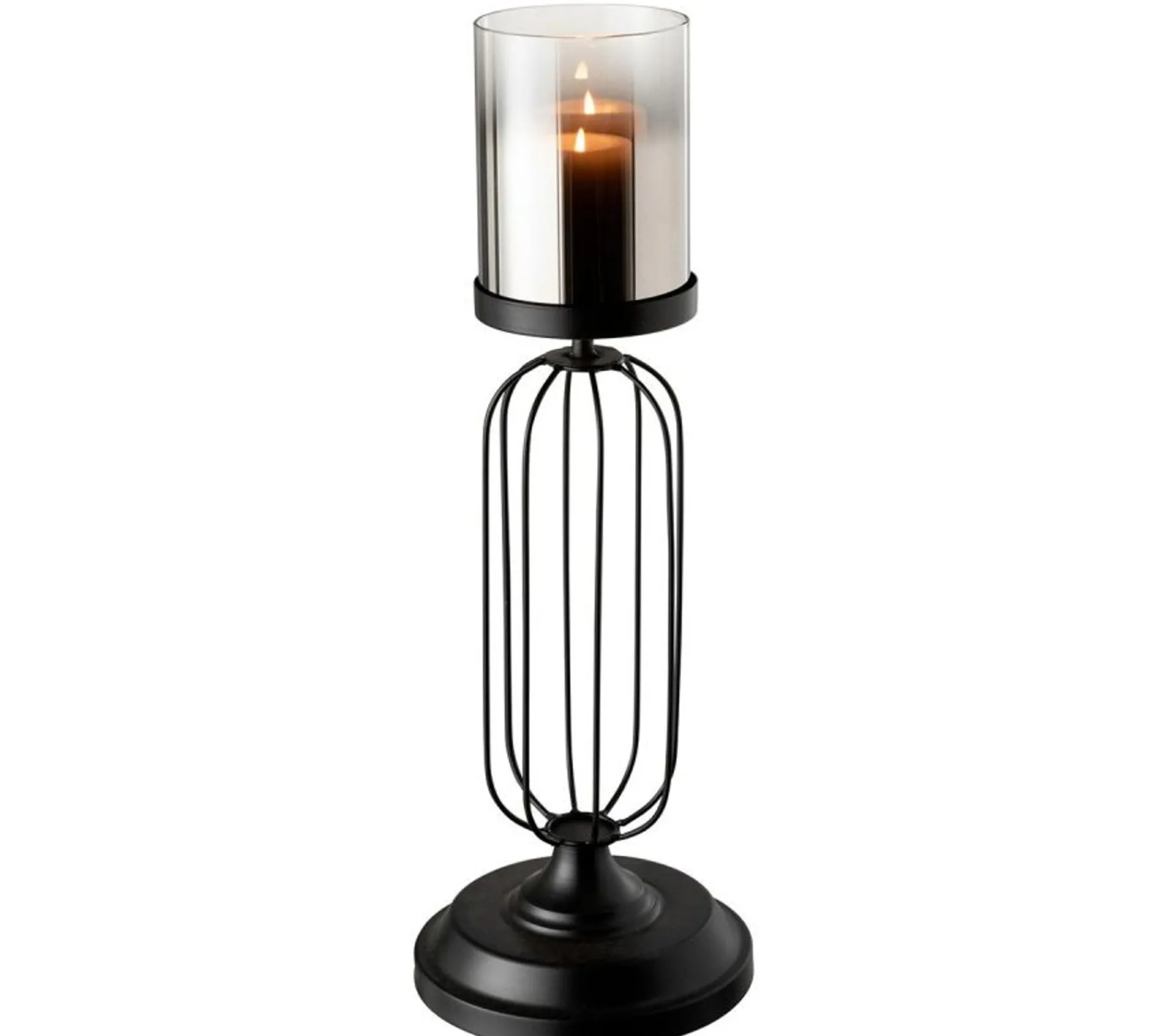 Fashion * Photophore Lanterne Sur Pied "Broda" 50Cm Noir