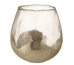 Best Sale * Photophore Rond En Verre "Zoe" 18Cm Transparent