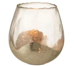 Best Sale * Photophore Rond En Verre "Zoe" 18Cm Transparent