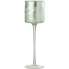 Cheap * Photophore Sur Pied "Arbre" 30Cm Vert Et Argent