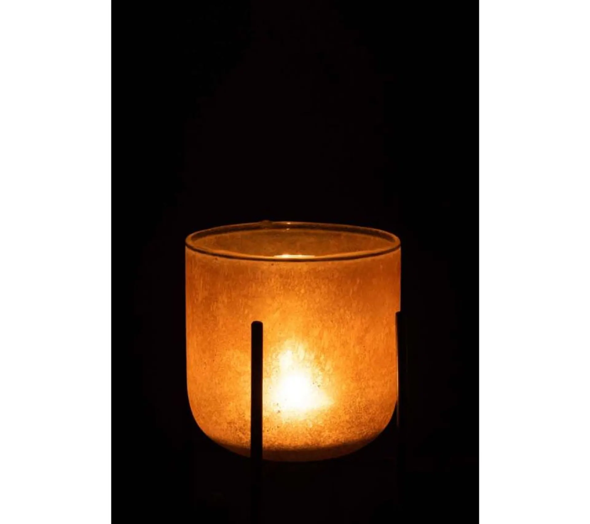 Flash Sale * Photophore Sur Pied Déco "Astor" 16Cm Ambre