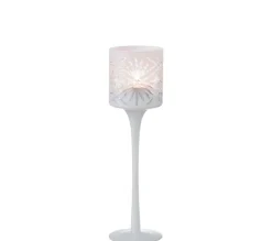 Shop * Photophore Sur Pied Déco "Santorini" 25Cm Blanc