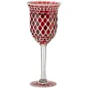 Fashion * Photophore Sur Pied "Mosaique" 30Cm Rouge
