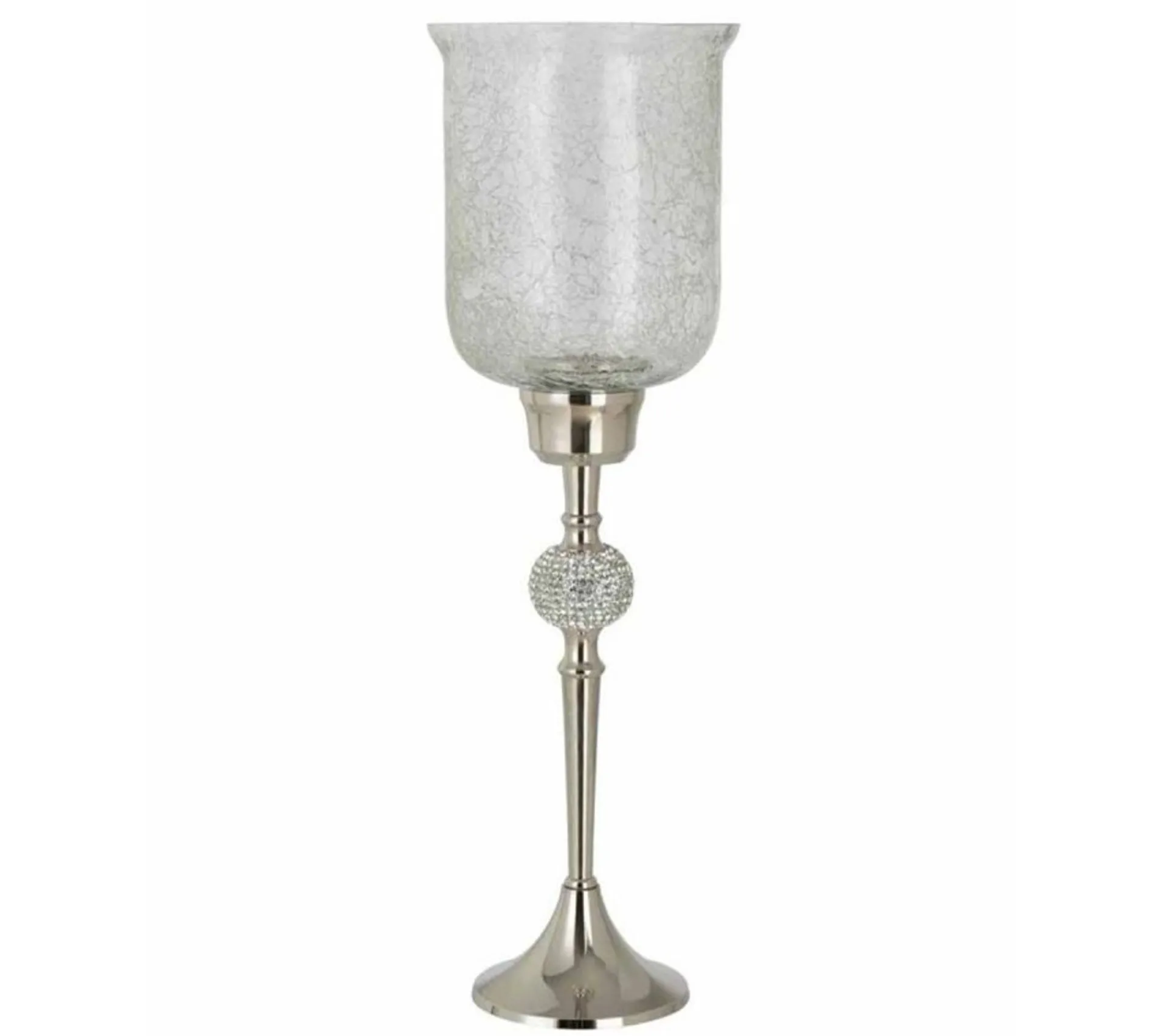 Cheap * Photophore Sur Pied "Sphere Diamant" 55Cm Argent