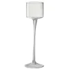 Cheap * Photophore Sur Pied "Verre" 33Cm Transparent