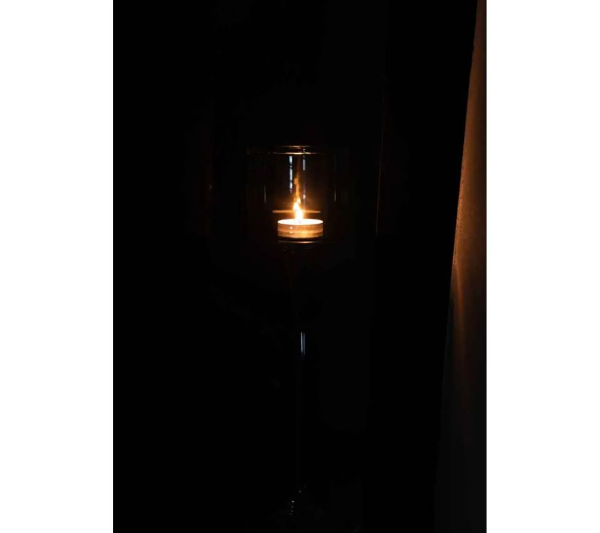 Cheap * Photophore Sur Pied "Verre" 33Cm Transparent
