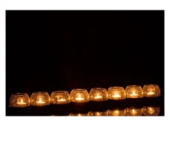 Outlet * Photophore Verre Craquele