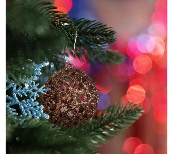 RELAXDAYS Guirlande Et Boule De Sapin^ Lot De 100 Boules De Noël