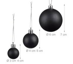 RELAXDAYS Guirlande Et Boule De Sapin^ Lot De 100 Boules De Noël