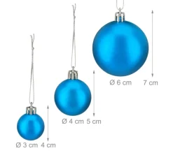 RELAXDAYS Guirlande Et Boule De Sapin^ Lot De 100 Boules De Noël