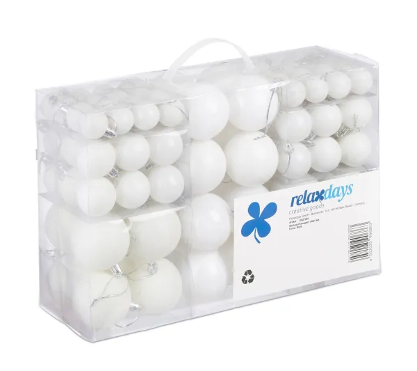 RELAXDAYS Guirlande Et Boule De Sapin^ Lot De 100 Boules De Noël