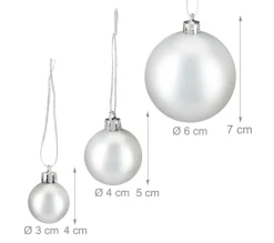 RELAXDAYS Guirlande Et Boule De Sapin^ Lot De 100 Boules De Noël