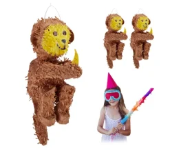 RELAXDAYS Anniversaire Et Autres Fêtes^ Pi Ata Singe En Lot De 3