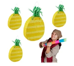 RELAXDAYS Anniversaire Et Autres Fêtes^ Pinata Ananas En Lot De 4