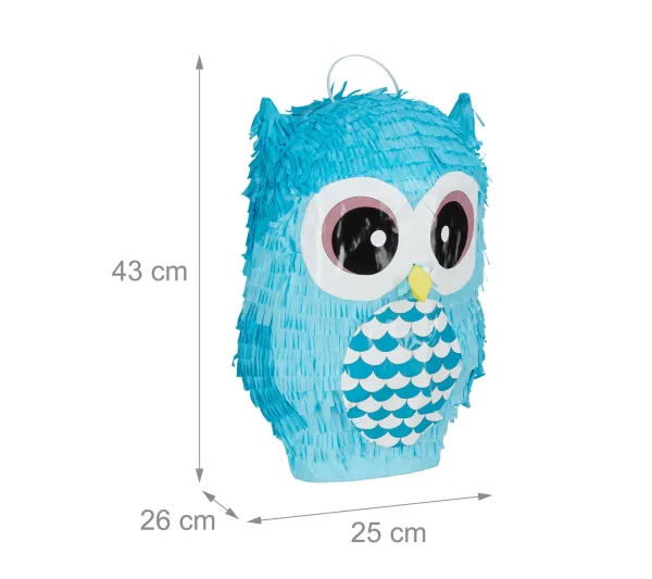 RELAXDAYS Anniversaire Et Autres Fêtes^ Pinata Hibou Bleue En Lot De 2