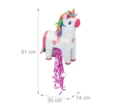 RELAXDAYS Anniversaire Et Autres Fêtes^ Pinata Licorne En Lot De 3