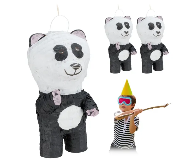 RELAXDAYS Anniversaire Et Autres Fêtes^ Pinata Panda En Lot De 3