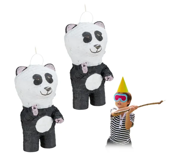 RELAXDAYS Anniversaire Et Autres Fêtes^ Pinata Panda En Lot De 2