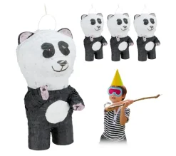 RELAXDAYS Anniversaire Et Autres Fêtes^ Pinata Panda En Lot De 4