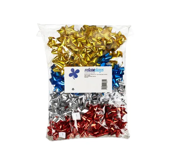 RELAXDAYS Anniversaire Et Autres Fêtes^ Set De 100 Rubans Bleus Pour Vos Cadeaux