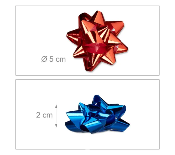 RELAXDAYS Anniversaire Et Autres Fêtes^ Set De 100 Rubans Bleus Pour Vos Cadeaux