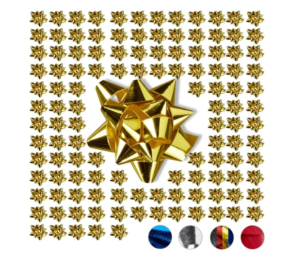 RELAXDAYS Anniversaire Et Autres Fêtes^ Set De 100 Rubans Bleus Pour Vos Cadeaux