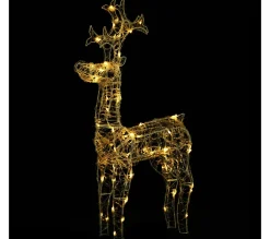 Best * Renne De Décoration De Noël 90 Led 60X16X100 Cm Acrylique