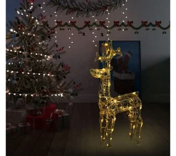 Best * Renne De Décoration De Noël 90 Led 60X16X100 Cm Acrylique