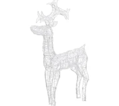 Hot * Renne De Décoration De Noël 90 Led 60X16X100 Cm Acrylique