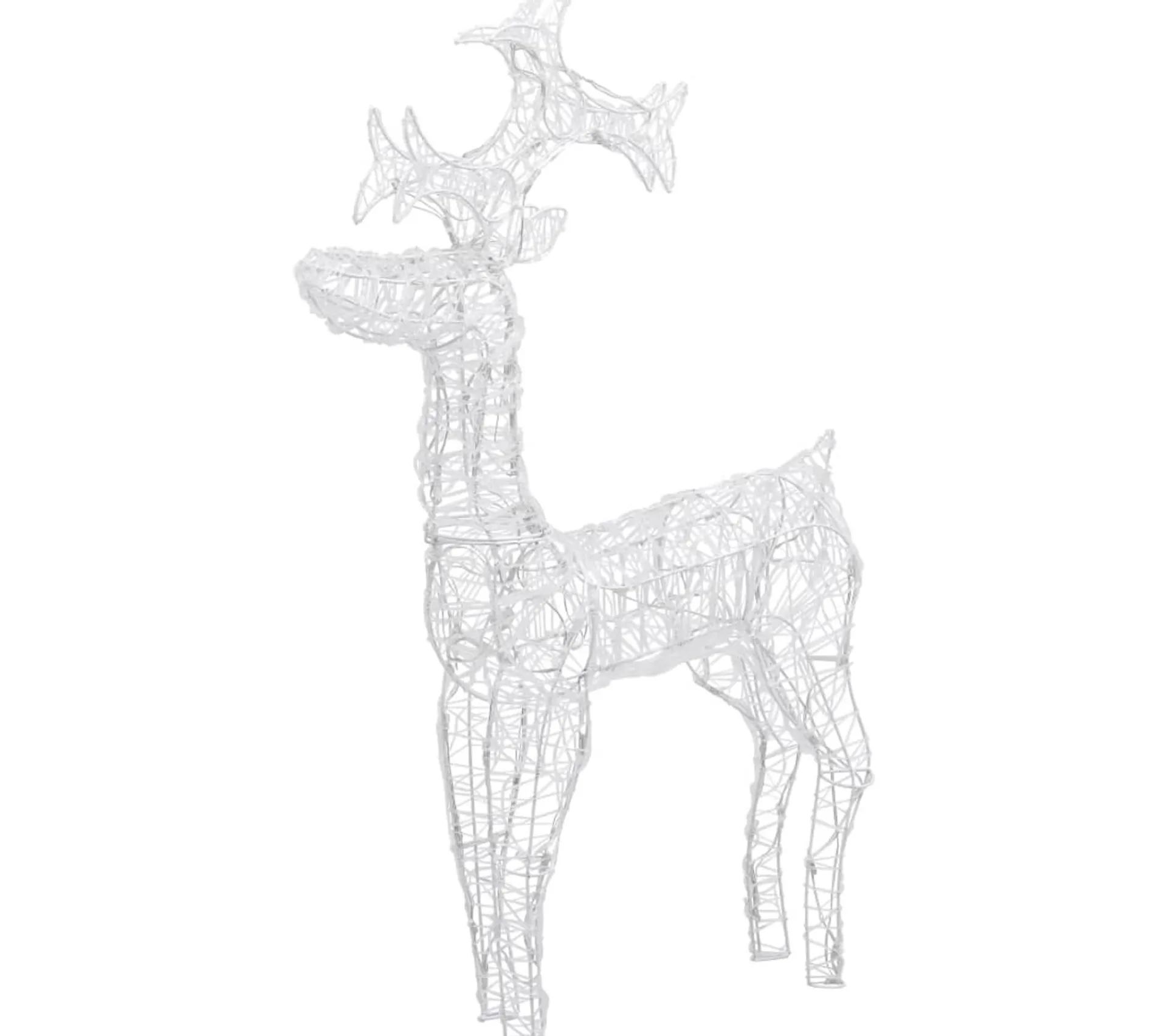 Hot * Renne De Décoration De Noël 90 Led 60X16X100 Cm Acrylique