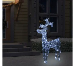 Hot * Renne De Décoration De Noël 90 Led 60X16X100 Cm Acrylique