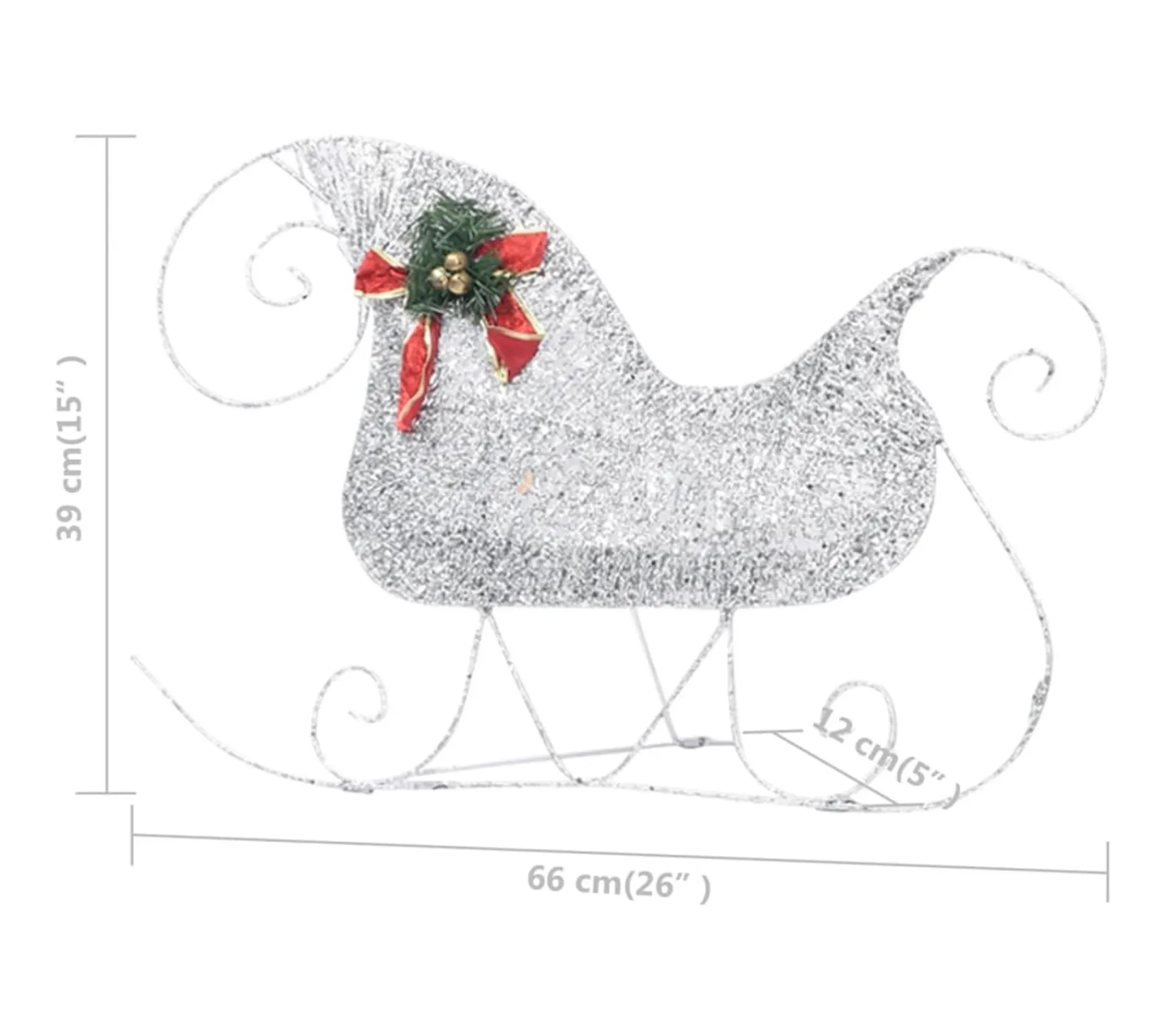 Sale * Renne Et Traineau De Décoration Noël 100 Led Exterieur Argente