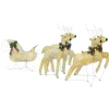 Cheap * Renne Et Traineau De Décoration De Noël 100 Led Exterieur Dore